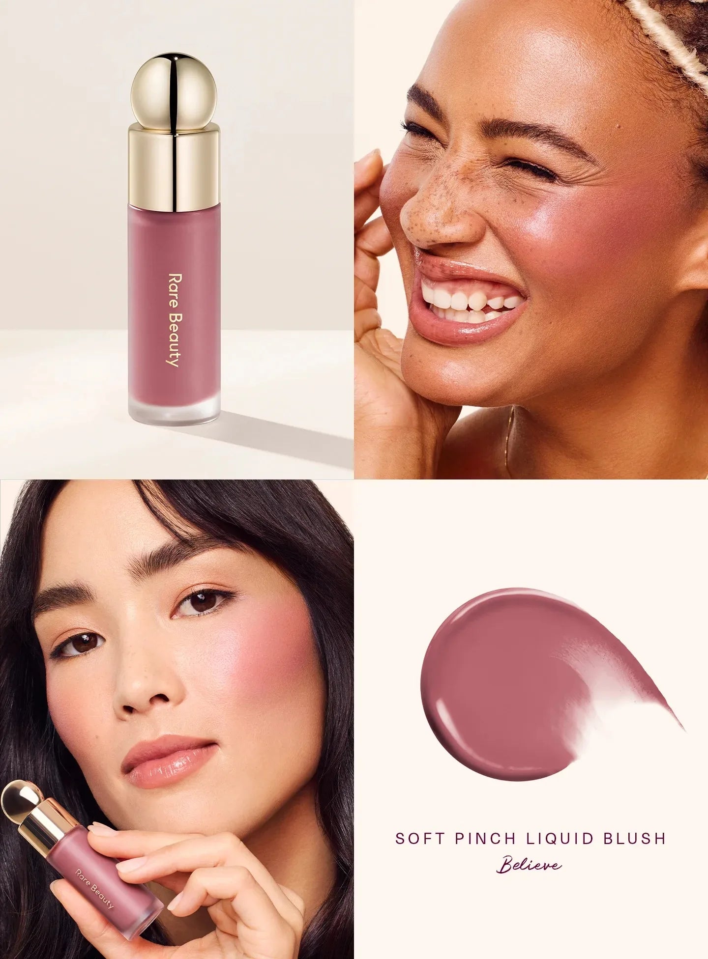 Rare Beauty Matte Lasting Blurred Bouncy Melting Blush Cushiony Cream-to-powder Blush Sweat- And Humidity-resistant Liquid Blush